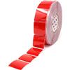 Finest Folia (2,80€/m) 3M Diamond Grade 997S marcatura di contorno segmentata per teloni per rimorchi per camion pellicola riflettente pellicola riflettente 52mm (50 metri, rosso)
