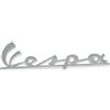 Generico TARGHETTA SCRITTA COMPATIBILE CON VESPA SCUDO ANTERIORE TRAFORATA COMPATIBILE CON VESPA 50 SPECIAL 1969 1972
