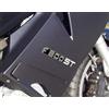 labelbike - 2 Adesivi 3D Moto Scritta F800ST in Resina compatibile con BMW F 800 - Colore Nero Bianco Grigio