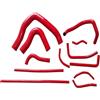 CHEFRU Compatibile con Mitsubishi per Pajero per NK NJ 3.5L 6G74 V6 1995 1996 1997 1998 1999 2000 Tubo Flessibile del Liquido di Raffreddamento del Radiatore in Silicone Tubo del Radiatore