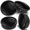 SkinoEu 4 x 60mm Coprimozzi Coprimozzo per Centro Universale Copricerchi Tappi per Ruote Cerchi in Lega Nero Lucido CX 4