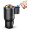 WOOXGEHM 12V 36W Car Cup Cooler Warmer, 2 in 1 Car Cup Warmer Cooler Smart Car Cup Holder, con Sovracorrente, Sovratensione, Sovratemperatura Funzioni di Protezione Multiple per Guida/Pendolarismo