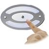 lighteu, 12 V 5,2 W Due Colori (Bianco Caldo/Blu), Luce a LED per l'edilizia con Touch Switch e Touch Dimmer per Barca, Yacht e Caravan, Camper, Camper [Classe energetica A +]