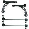 AOQ ORIGINAL QUALITY AOQ-KIT 2 BRACCI SOSPENSIONE ANTERIORE DES.DX E SIN. SX C/PUNTONI STABILIZZATORI, COMPATIBILI CON FIAT STILO 192 DAL 10/2001> (foro fissaggio telaio 14mm)
