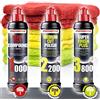 detailmate Set di Lucidi e Pasta abrasiva lucidante - Menzerna 250ml - 1000 + 2200 + 3800 + 3X Panno Microfibra
