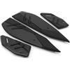 TTADINUDD Per XMAX300 X-MAX 300 2023 2024 2025 Pedane Per Moto In Lega Di Alluminio, Poggiapiedi Antiscivolo(Set - Black)