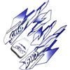 Yecnecty Per Yamaha BWS 100 Blue Scooter Carenatura Intera Adesivi 1 Set Emblema Decorativo Motocicletta Distintivo Riflettente