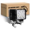 RIGIDON 2 Pcs Faro da lavoro led, 4 Pollici 48W Bianco Ambra Spot Luci di Lavoro a Led, fari di profondità 12V 24V per Auto Fuoristrada Trattore Moto Camion SUV ATV 4x4 lampada, Faretti Fendinebbia
