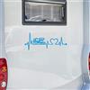 Pimastickerslab Kit 1 Adesivo stickers camper BATTITO CARDIACO CUORE PASSIONE caravan roulotte decal scegli colore cod.1839 (056 BLU LEGGERO, cm 55 x 23)