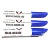 SD COLORS MINERAL WHITE A96 Nuovo kit di riparazione penna per ritocchi 12 ml pennello per graffi codice colore A96 (pittura+laccetto)