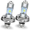 Ruiandsion 2 lampadine P45T H5 R2 LED moto 6V non polarizzate super luminose bianche 3570 3SMD chipset hi/lo fascio sostitutive per luci diurne moto/scooter