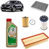 OP Kit tagliando 4 filtri + 5L olio Edge 5W30 LL per Volkswagen T-Roc 2.0 TDI 2017+
