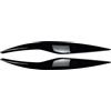 ARRPO adesivi per sopracciglia automatici Cornice di copertura for palpebre sopracciglio fari auto, for Ford, for Fiesta MK6 2008-2012(Glossy Black)