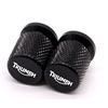 2Bird Tappo Della Valvola Del Pneumatico Della Ruota Del Motociclo, Copertura Della Porta Dell'aria Dello Stelo In Alluminio CNC Per Triumph Tiger 900/850 Street/Speed Triple Daytona 675 (Color : Black)