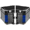 BLACK DOVES GRAPHICS Rifrangenti Adesivi compatibili con GIVI Monokey Trekker Outback Bauletto Alluminio TOP CASE 42 58 ltr Motorrad (Blu)