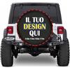 Xenorith Personalizzato Copriruota di scorta con Foto Testo personalizzata copri ruota di scorta Proteggi pneumatici universali impermeabili antipolvere adatti a pneumatici per rimorchi RV SUV 15 inch