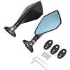 QXYOGO Specchietti Moto Vista Moto Scooter Racer retrovisore Back Side specchio for Yamaha R6 R3 R1 R25 MT 07 TMAX 530 500 Kawasaki Z 800 900 1000 Specchietti Scooter