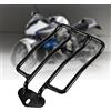 Kuuleyn Portapacchi Moto, mensola di Supporto per Sella Singola Posteriore 280 mm (7 ) Nero per Harley XL Sportster XL883/1200 X48 2004-16