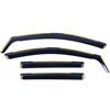 Generico Kit 4 Deflettori Aria Nero Fumé Trasparento Antivento per Finestrini Laterali Anteriori e Posteriori Compatibile con Audi Q5 I (8R) (2008-2016)