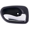 DERB 7445613076081 Derb Maniglia Apriporta Interna Anteriore Sx Sinistro [Lato Guida] (Nera Con Leva Cromata)