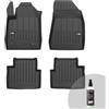 FROGUM ProLine 3D Set Esclusivo di tappetini auto per Alfa Romeo Giulietta 2010-2020 | Materiale TPE durevole | Bordini più alti