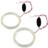 Fydun Angel Eyes, 1 Paio COB Occhi Faro LED Auto Fari ad Anelli Halo Angel Eye Fari COB Chips Luce Bianca 12V per Auto Moto(70mm)