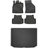 MOTOS Set di tappetini in gomma e tappetini per il bagagliaio per Audi A3 Sportback 8V 2013-2020 Migliorare il comfort di viaggio con tappetino antiscivolo auto 3D- tappetini per tutte le stagioni aut