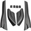 LENTLY Barre Tetto 8 Pz/set Per Hyundai Per Tucson 2004-2008 Plastica Portapacchi Portapacchi Copertura Nero Auto Portapacchi Rail End Coperchio Protezione Borsette Cap Portabagagli
