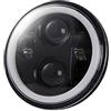 Borrozzino Moto FARO FANALE A LED ANTERIORE COMPATIBILE CON VESPA PX 125 150 200 OMOLOGATO LUCE BIANCA