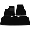 Generico Tappetini compatibili con Tesla Model S 2012-2021 no decoro, kit tappetini auto personalizzati, set tappeti in moquette, tappeto auto
