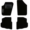 QUEMAR Tappetini Auto per Polo IV 2001-2009, Bordo Nero, 1 Ricamo | 9N - 9N3 / Kit Tappeti Moquette e Gomma su Misura / Set 2 Anteriori + 2 Posteriori / Ricami e Colori Personalizzati