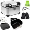 MOTO SPORT MONDO COMPATIBILE CON YAMAHA MT 07 700 ABS BAULETTO MOTO SCOOTER TOP CASE 38 LITRI PER FISSAGGIO POSTERIORE TRAMITE PIASTRA IN ABS UNIVERSALE VALIGIA DA VIAGGIO 42X36X33CM