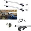 #LICA1 COMPATIBILE CON MITSUBISHI Pajero 1996 BARRE PORTATUTTO PER TETTO AUTO 135CM BARRA PER AUTO CON RAILING NON ATTACCATI COMPLETAMENTE AL TETTO PORTABAGAGLI ALLUMINIO OMOLOGATE CON SERRATURA