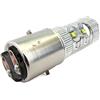 CARALL MA6355 Lampada Led H6 B35 BA20D Biluce 12V 50W Con 10 Smd 5W Bianco 6000K Per Moto Scooter Molto Luminoso - 1 Pezzo