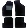 OFFICINE MILANO IL TUO STILE IN AUTO. 4 Tappetini in Moquette per Lancia Ypsilon 3 porte dal 2003 al 2012, Fondo Antiscivolo con Battitacco in PVC - Alta Qualità - Made in Italy - OFFICINE MILANO