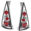 GV-ZONE Luci posteriori compatibili con Citroen C3 2002 2003 2004 2005 Hatchback GV-1814 Fanale posteriore Gruppo Fanale Posteriore 1 coppia lato conducente e passeggero Set completo Cromato