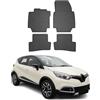 OMAC Tappetini in Gomma Compatibili con Renault Captur 2013-2019 Tappetini Auto Gomma Nero 4tlg