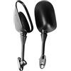 Anzene Specchietto retrovisore per moto CBR 600 RR 2003-2012 / 1000RR 2004-2006 Specchietti da corsa in stile originale OEM nero - Set sinistro e destro