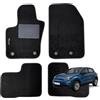 W-Parts SERIE 4 TAPPETI - TAPPETINI IN MOQUETTE NERI PER FIAT 500X DAL 2015 AL 2018