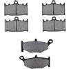 AHL-Kit Motocicletta Pastiglie freno per GSR400 K6 2006/ GSR600 K6/K7/K8 2006-2008 (Semi-métal)