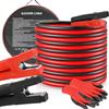 TLGREEN Cavi Avviamento per Auto, 6M 3000A 12V-24V, Sezione Trasversale di 50mm², Guanti e Borsa da Viaggio Inclusi, Cavi di Collegamento per Avviamento, Cavi Batteria Auto, Moto, Camper, Camion…