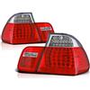 GV-ZONE Luci posteriori a LED compatibili con BMW Serie 3 E46 2001 2002 2003 2004 2005 Saloon GV-689 Fanale posteriore gruppo fanale posteriore 1 coppia lato conducente e passeggero set completo rosso bianco