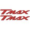 labelbike - 2 Adesivi 3D Moto Scooter Scritte TMAX Protezione e Decorazione in Resina compatibile con YAMAHA TMAX 500-530-560 2001-2021 - Colore Rosso Metallizzato