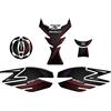 Paraserbatoio.it ADESIVO RESINATO EFFETTO 3D, PER MOTO COMPATIBILE CON KAWASAKI Z650 (Metallic Spark Black - Metallic Flat Spark Black, Kit Completo)