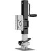 Wiltec Piede stabilizzatore per rimorchi roulotte, max 900 kg, regolabile in altezza con manovella, con pedale e perno di sicurezza