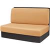ZASEZOD Fodere Cuscini Del Sedile Impermeabili Set da 4 Pezzi, Poliestere Copricuscini Panche Camper, Copri Dinette Camper, Fodera Cuscino Del Sedile Della Roulotte, Lavabile in Lavatrice(Light brown)