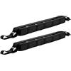 Wiltec 2x Barre portatutto per auto, barre morbide portapacchi universali, capacità 75 kg, per surf, kayak, sci