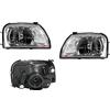 EASYSHOP24H Set 2 Faro Fanale Proiettore Anteriore Sinistro Destro Per L200 Strada e Pick Up da 1996 a 2004 Alogeno H4 Gruppo Ottico Luce Fanalino Regolazione Manuale