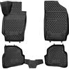 Walser Tappetini in Gomma per Auto XTR su Misura Compatibile con VW Polo 5 (Polo V), 2009 - Oggi, Tappetini Auto Antiscivolo, Protezione vano Piedi