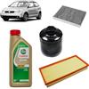 OP Kit tagliando 3 filtri + 4L olio Edge 5W30 LL per Volkswagen Polo 9N 1.4 benzina